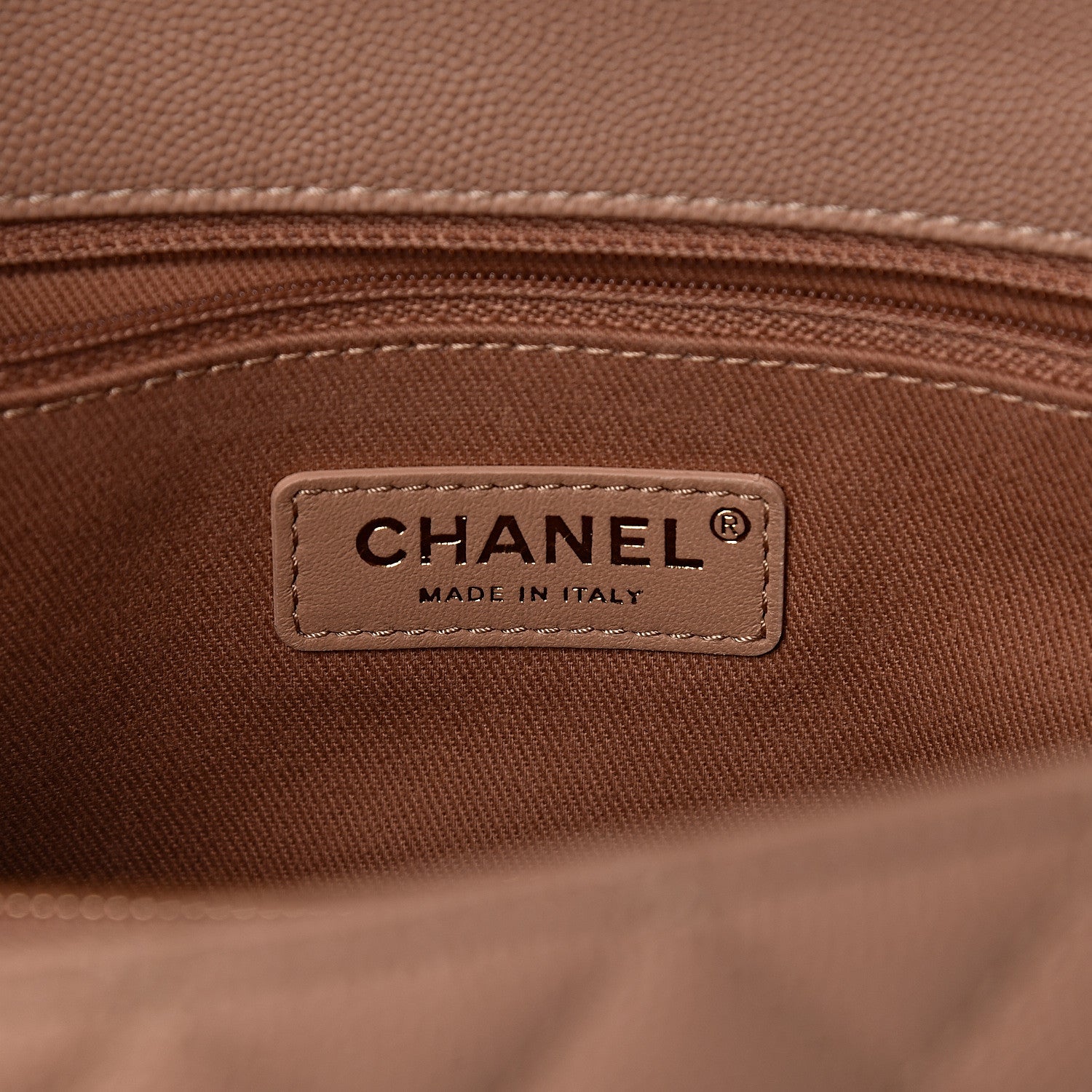 Chanel Caviar Quilted Small Coco Handle Flap Light Beige 6 of 10