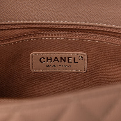 Chanel Caviar Quilted Small Coco Handle Flap Light Beige 6 of 10