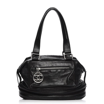 Chanel Distressed Caviar Outdoor Bowler Black 1 of 11