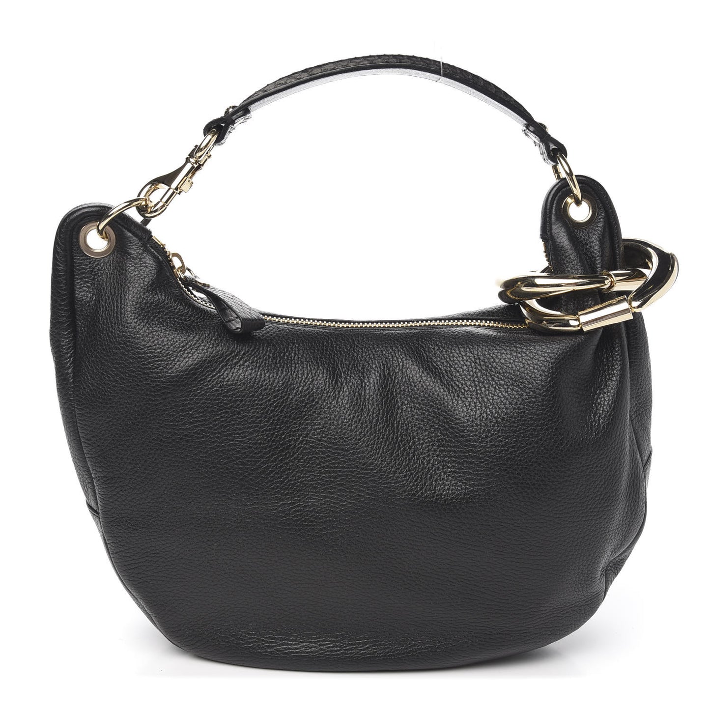 Deerskin Snakeskin Solar Hobo Black