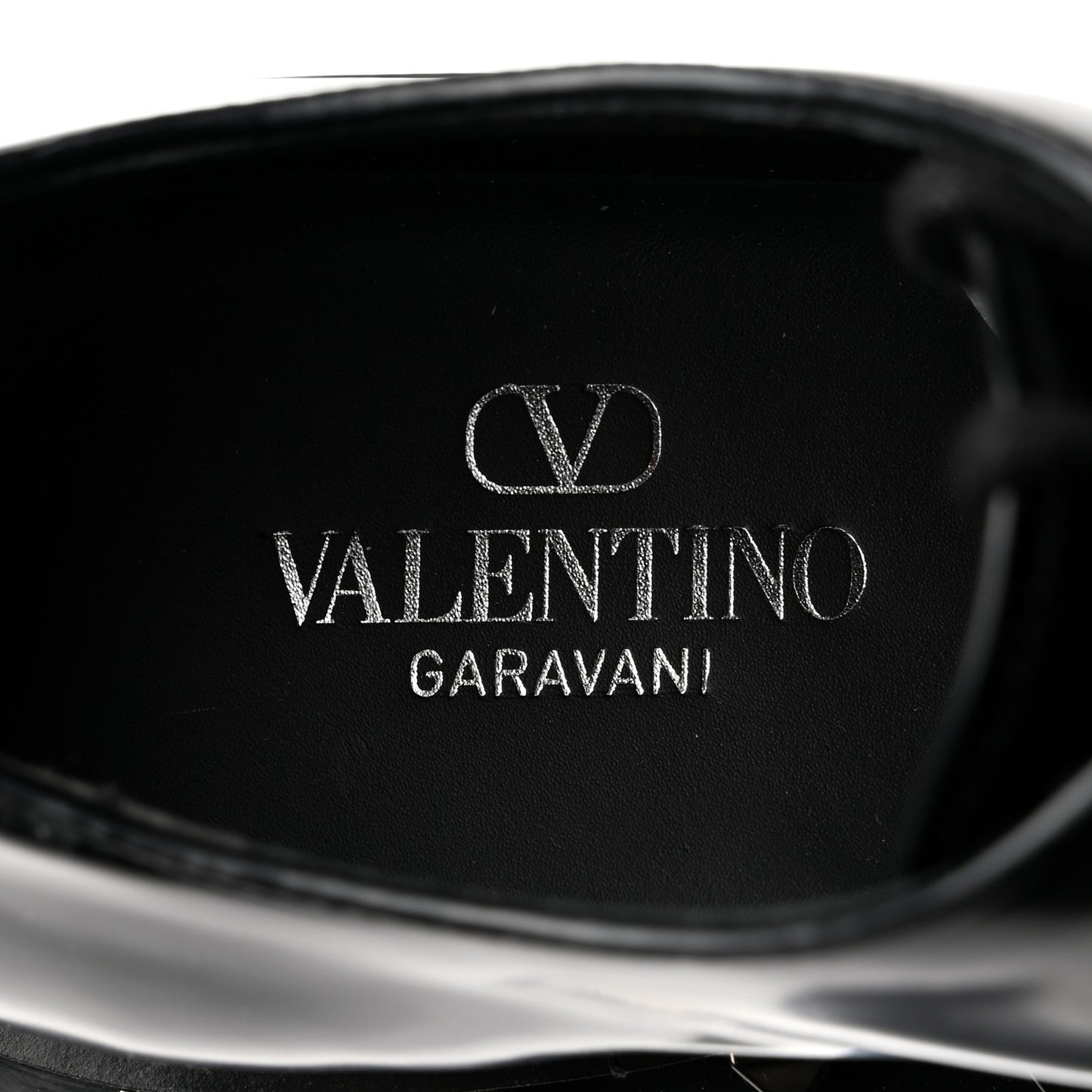 Calfskin Rockstud Womens M-Way Derby Loafers 38 Black