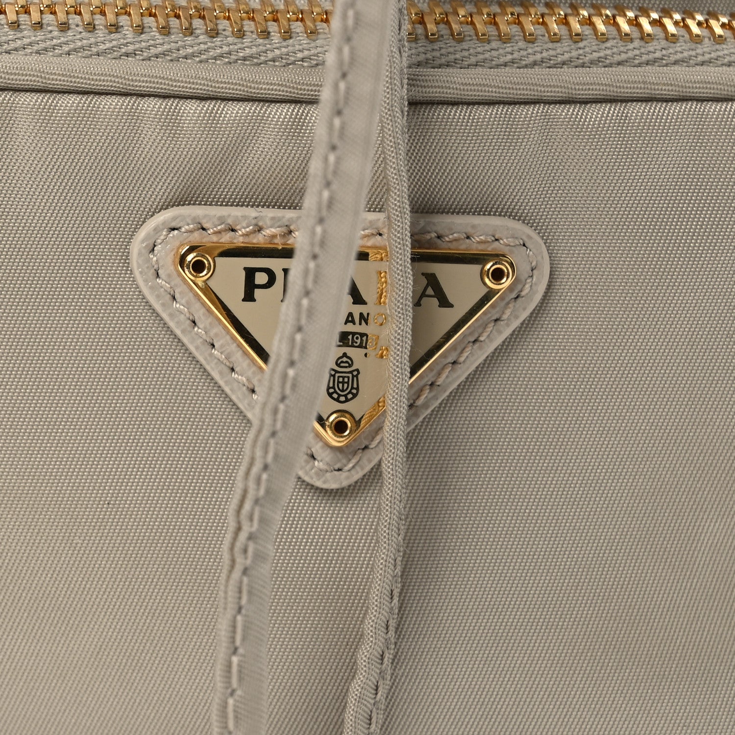 Prada Re-Nylon Saffiano Duet Bucket Crossbody Bag Deserto 10 of 15