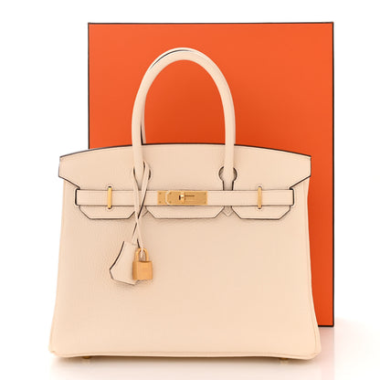Hermes Taurillon Clemence Birkin 30 Nata 11 of 11