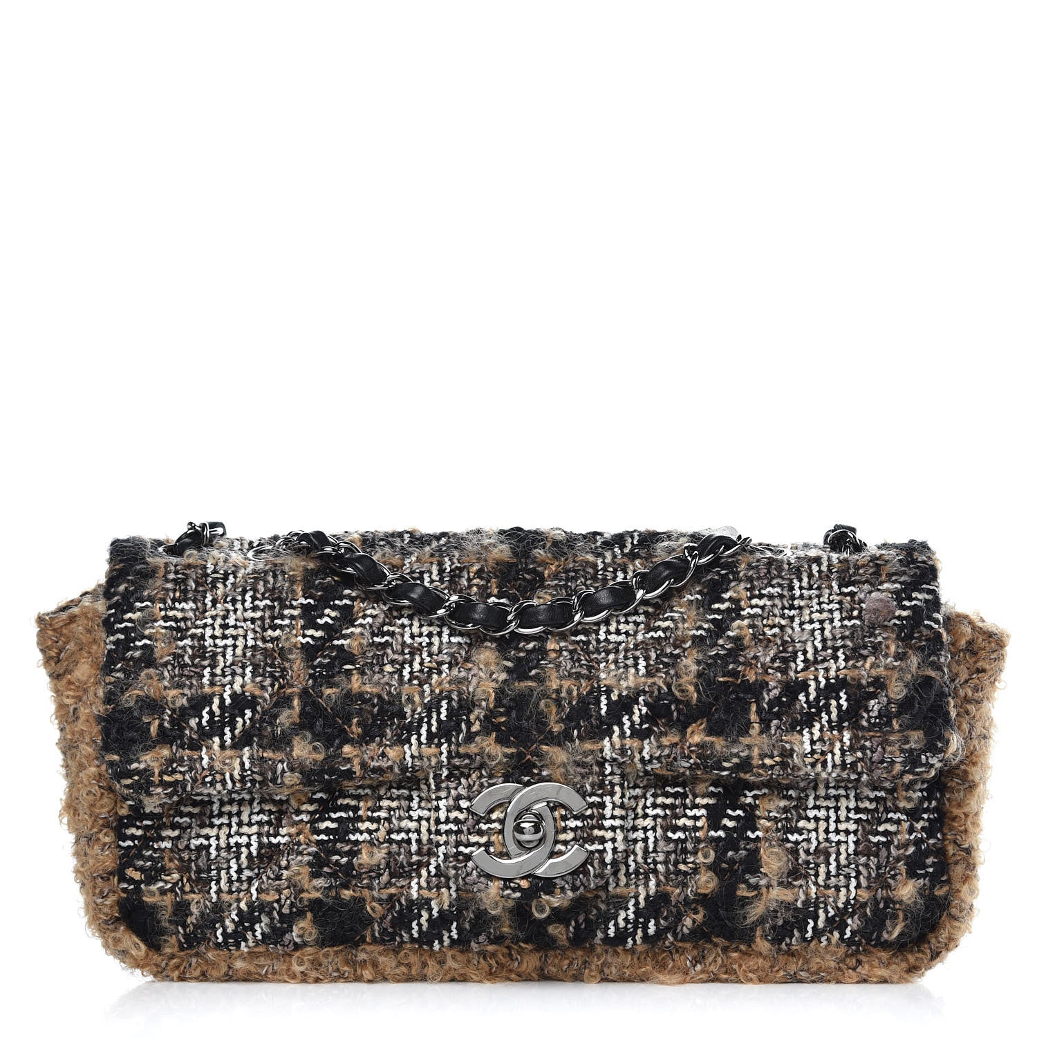 Chanel Tweed Quilted Small Single Flap Multicolor 1 of 9