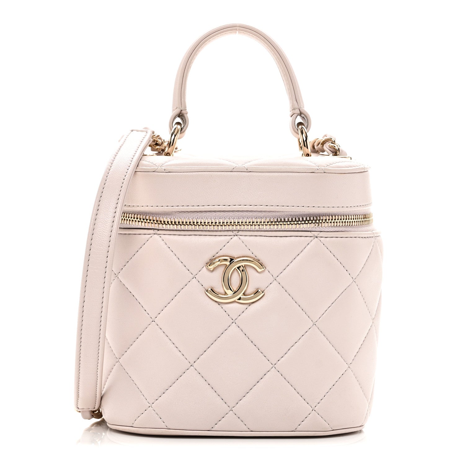 Chanel Lambskin Quilted Trendy Vanity Case Lilac 1 of 9