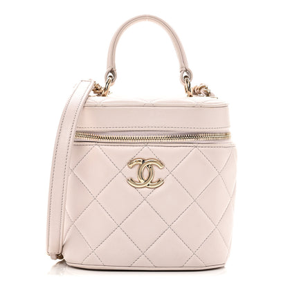 Chanel Lambskin Quilted Trendy Vanity Case Lilac 1 of 9
