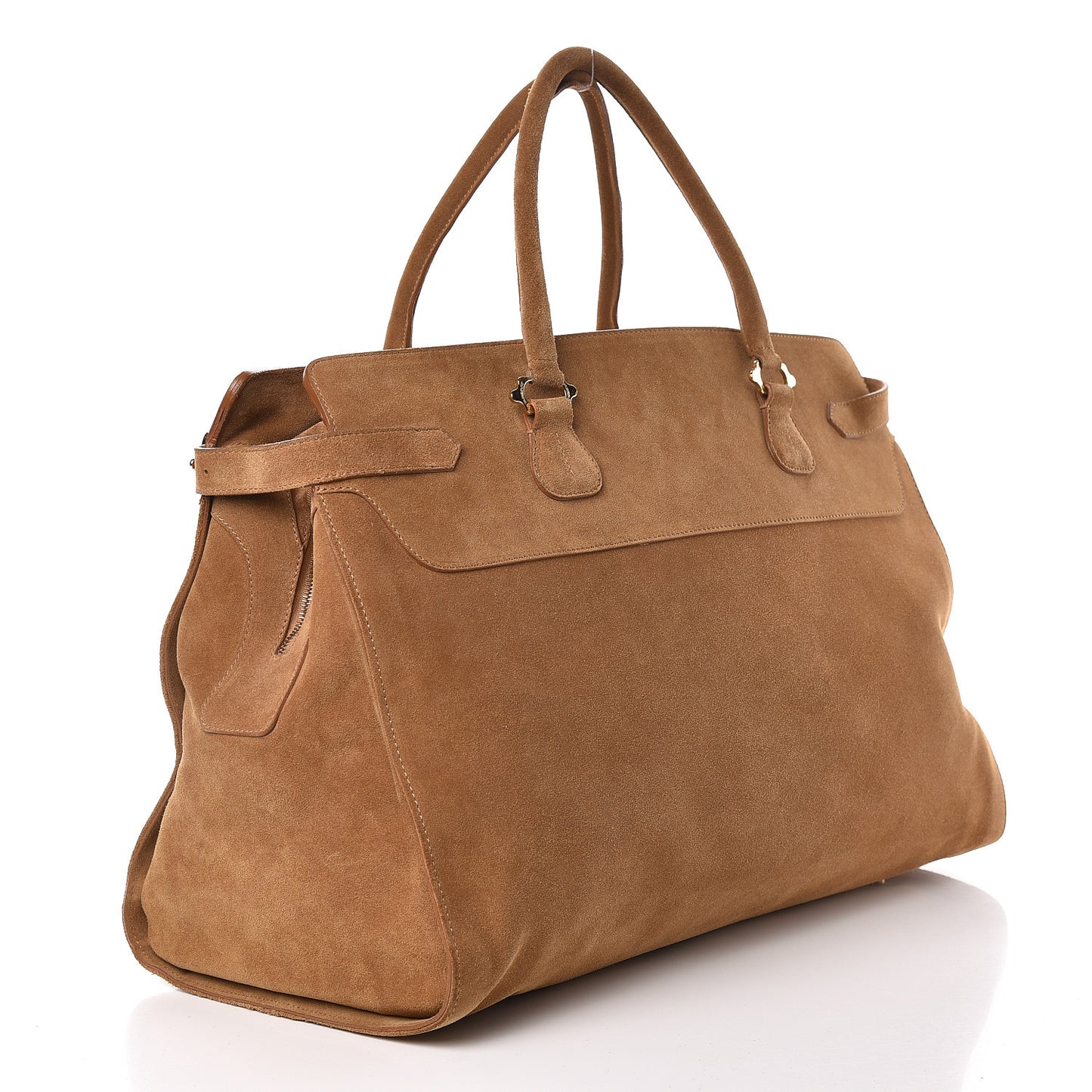 Prorsum Suede Weekender Bag Tan