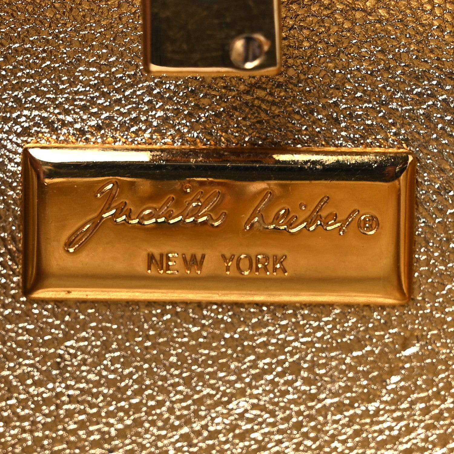 Judith Leiber Swarovski Crystal Minaudiere Clutch Silver Gold 6 of 11