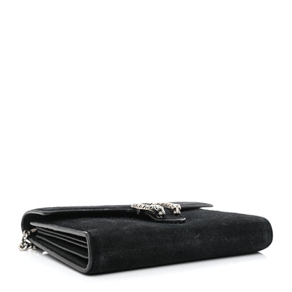 Gucci Suede Mini Dionysus Chain Wallet Black 4 of 10