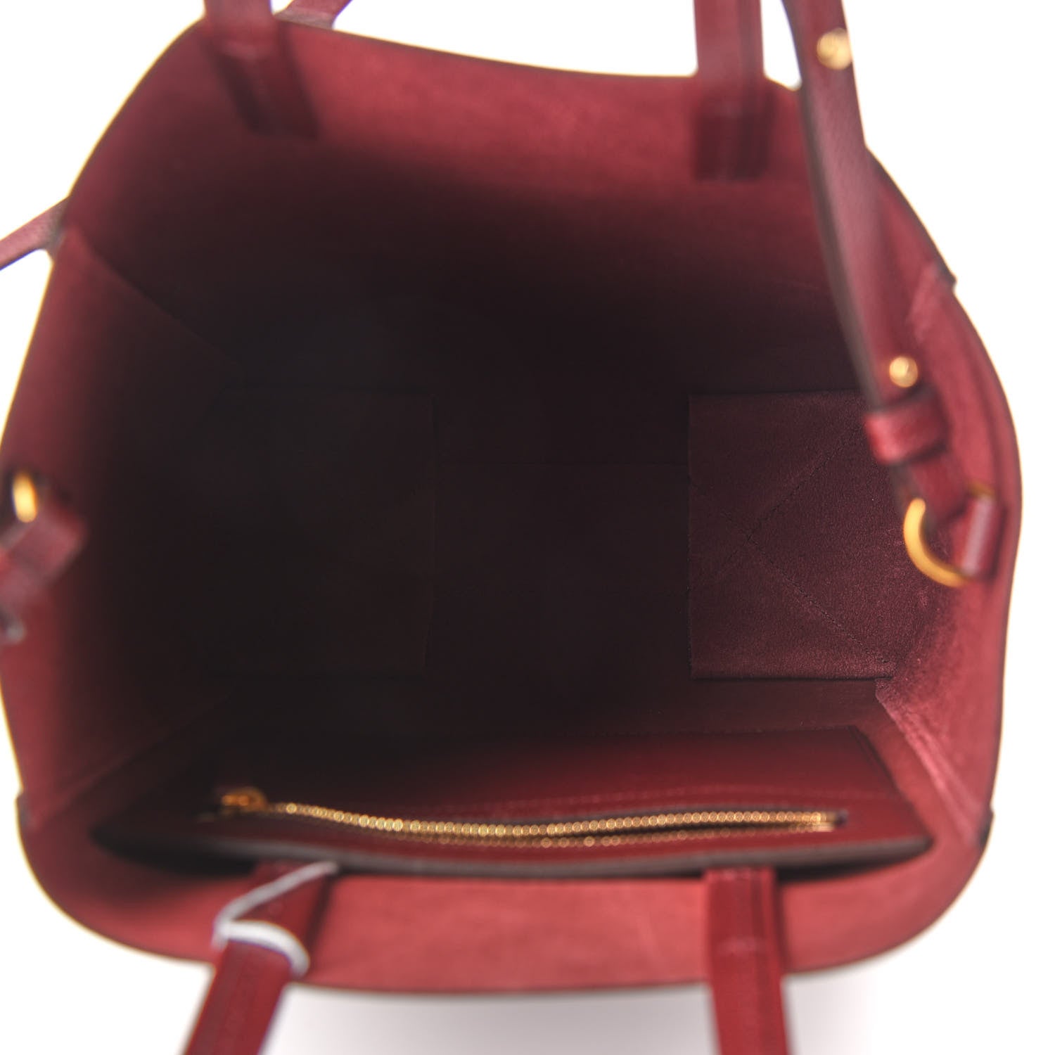 Celine Grained Calfskin Small Vertical Cabas Light Burgundy 4 of 8