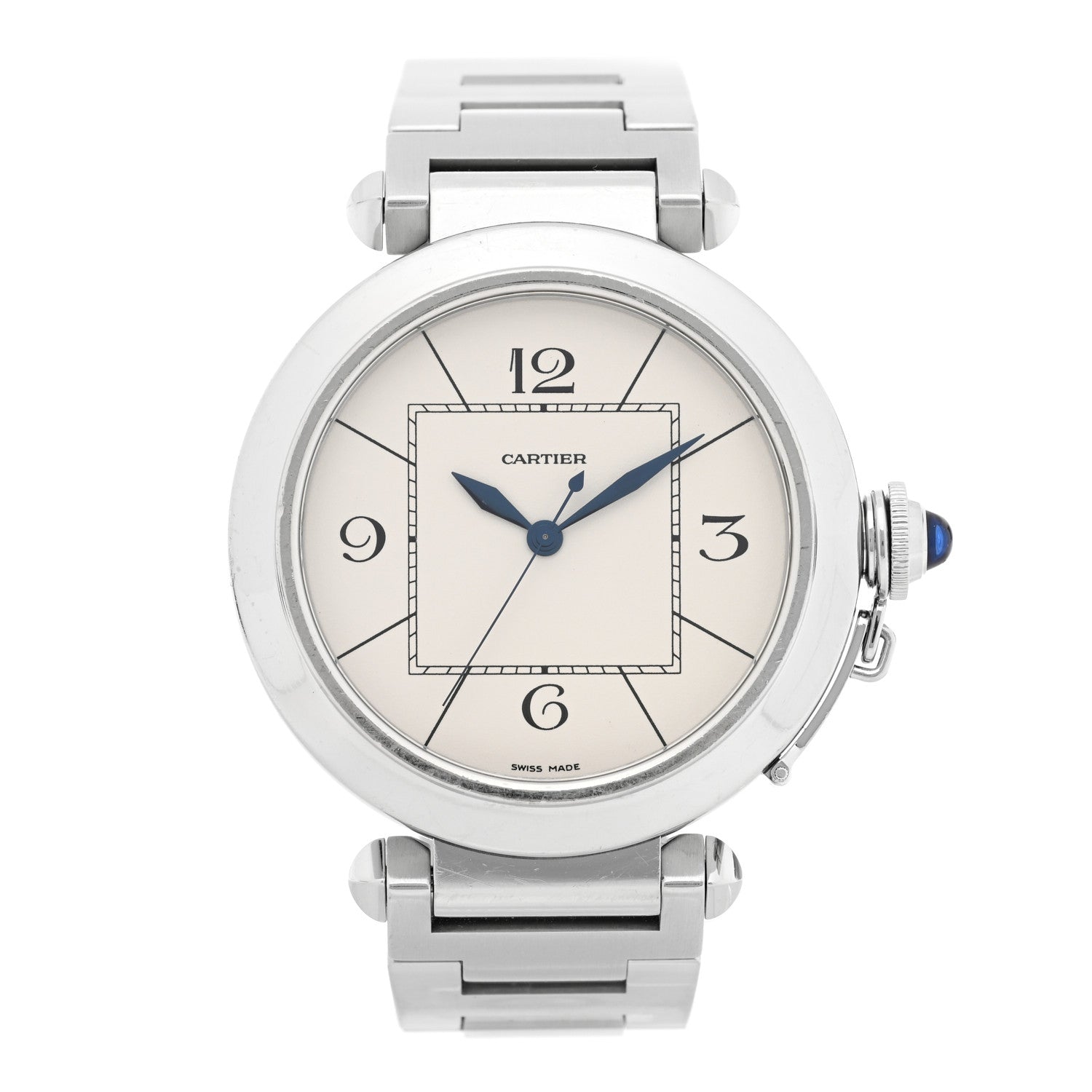 Cartier Stainless Steel 42mm Pasha C Automatic Watch 1 of 5