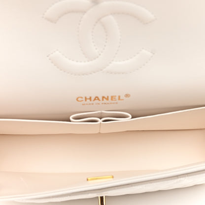 Chanel Caviar Quilted Medium Double Flap White 5 of 11