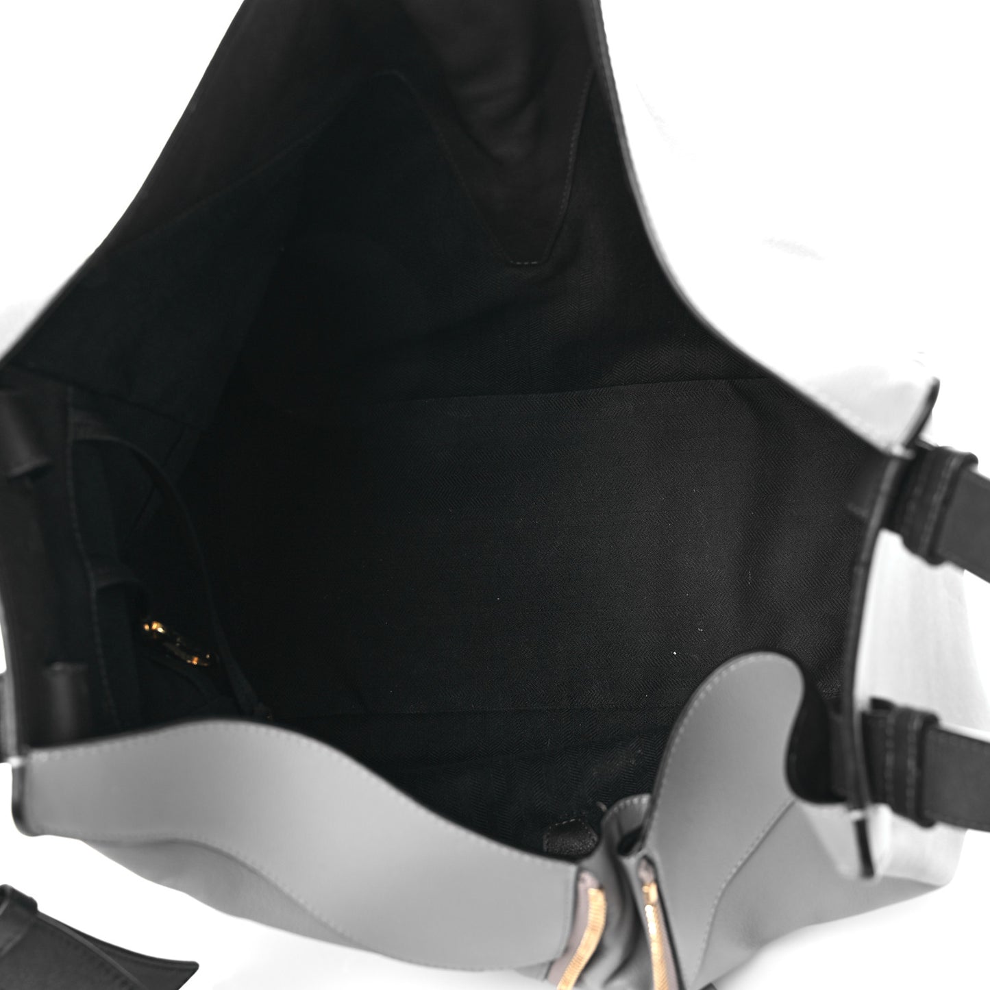 Calfskin Large Hammock Shoulder Bag Grey