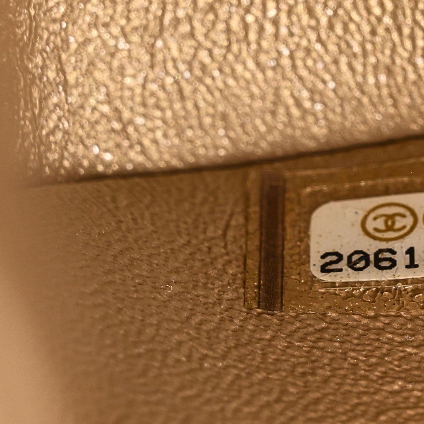 Pearly Caviar Quilted Jumbo Double Flap Gold