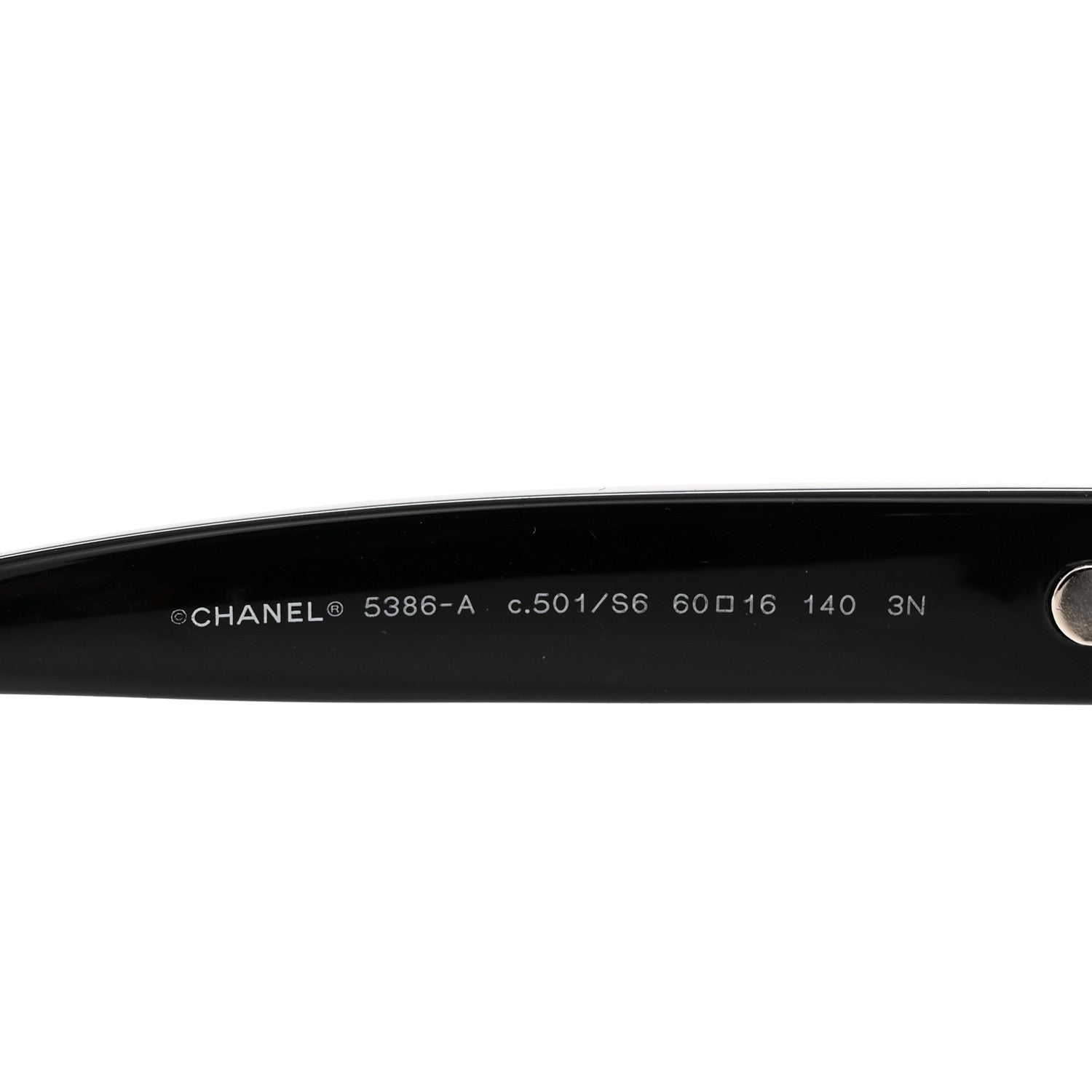 Chanel Acetate Butterfly CC Sunglasses 5386-A Black 5 of 8