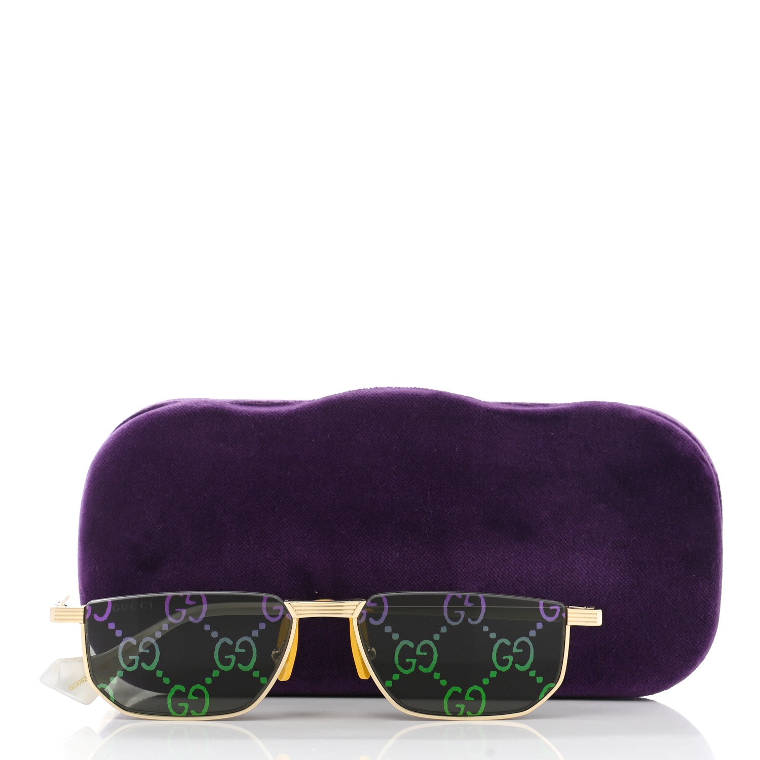 Gucci Metal Logo Sunglasses GG0627S Gold 9 of 9