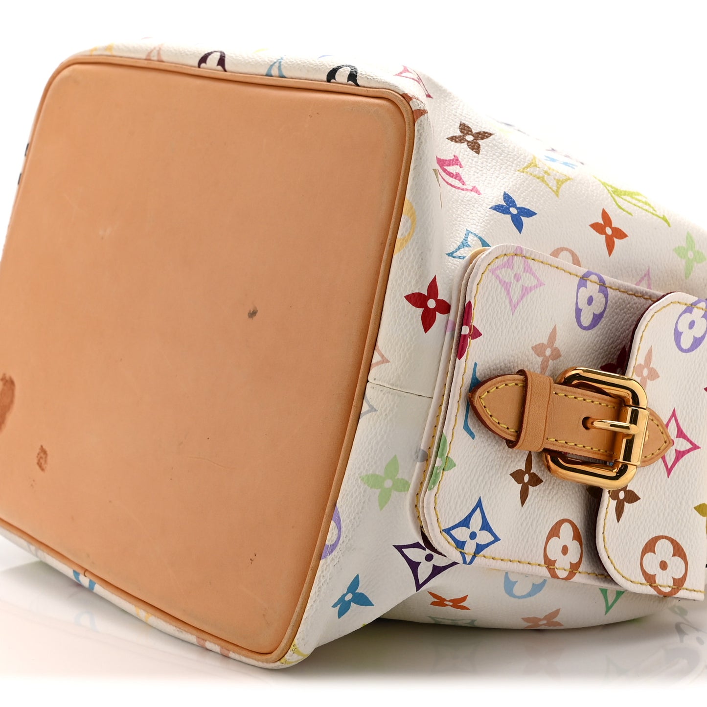 Monogram Multicolor Petit Noe White