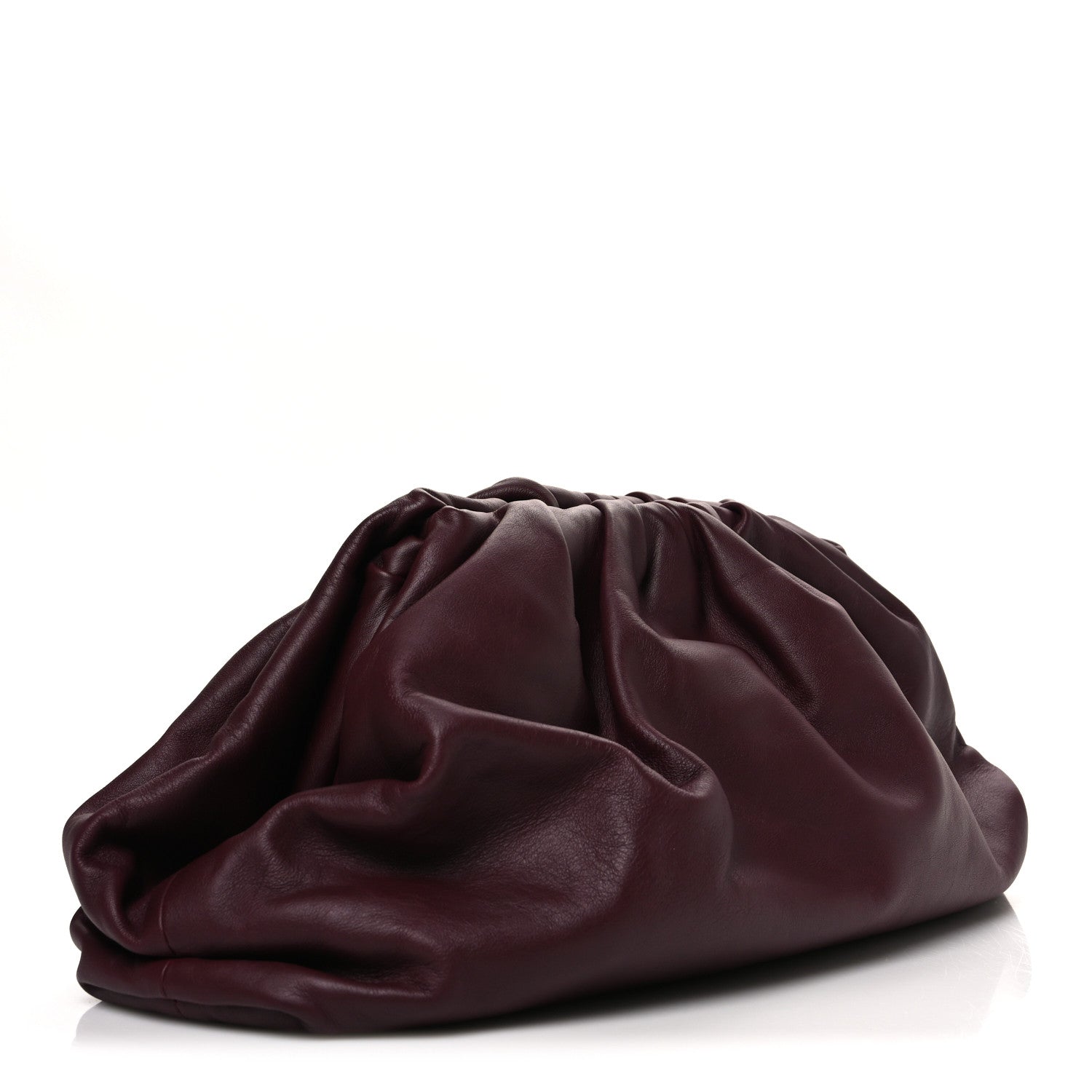 Bottega Veneta Smooth Butter Calf The Pouch Oversized Clutch Bordeaux 3 of 12