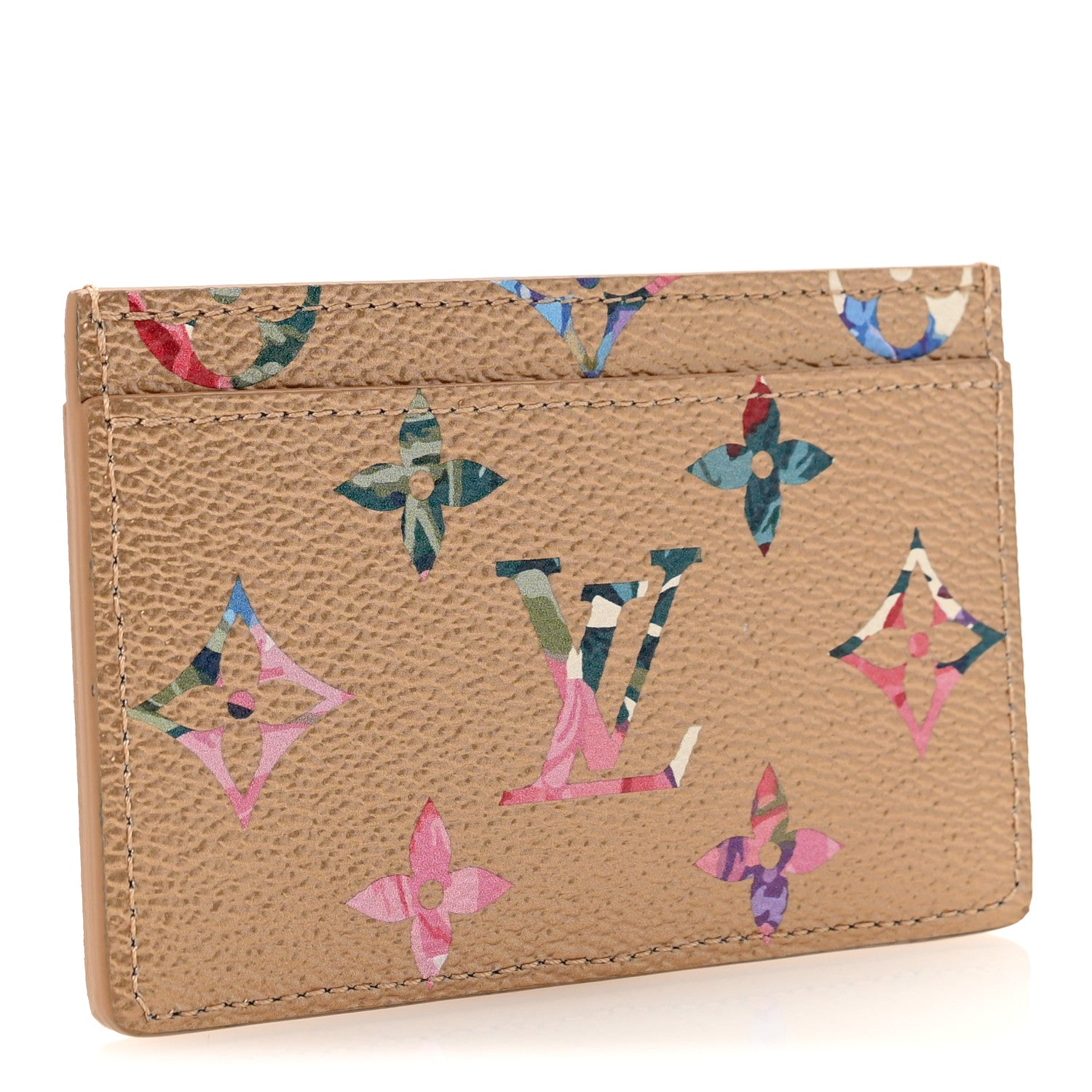 Louis Vuitton Metallic Monogram LV Garden Card Holder Gold 3 of 7