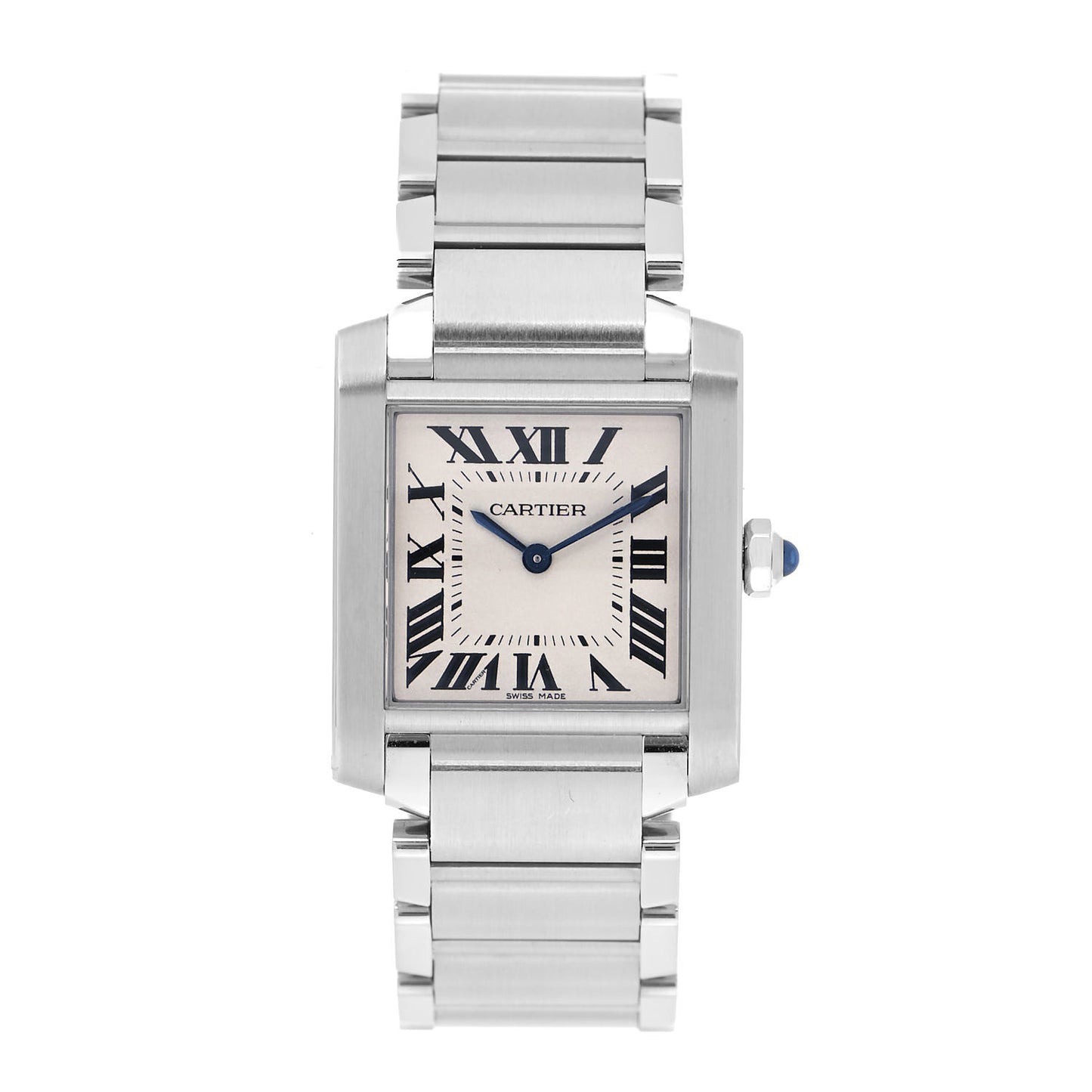 Stainless Steel 25mm Tank Francaise Quartz Watch