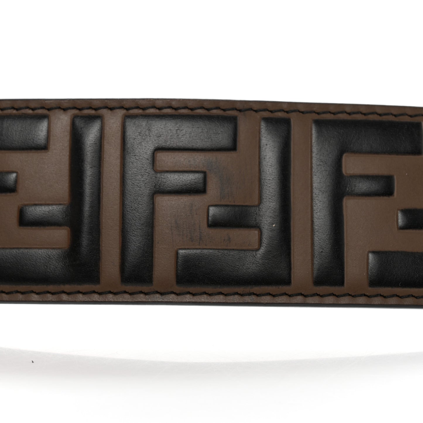 Calfskin FF 1974 Embossed Mini Strap You Maya Black