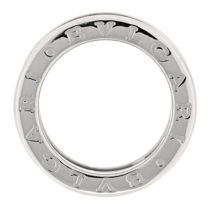 Bulgari 18K White Gold Pink Sapphire B.Zero1 Three-Band Ring 51 5.75 6 of 7
