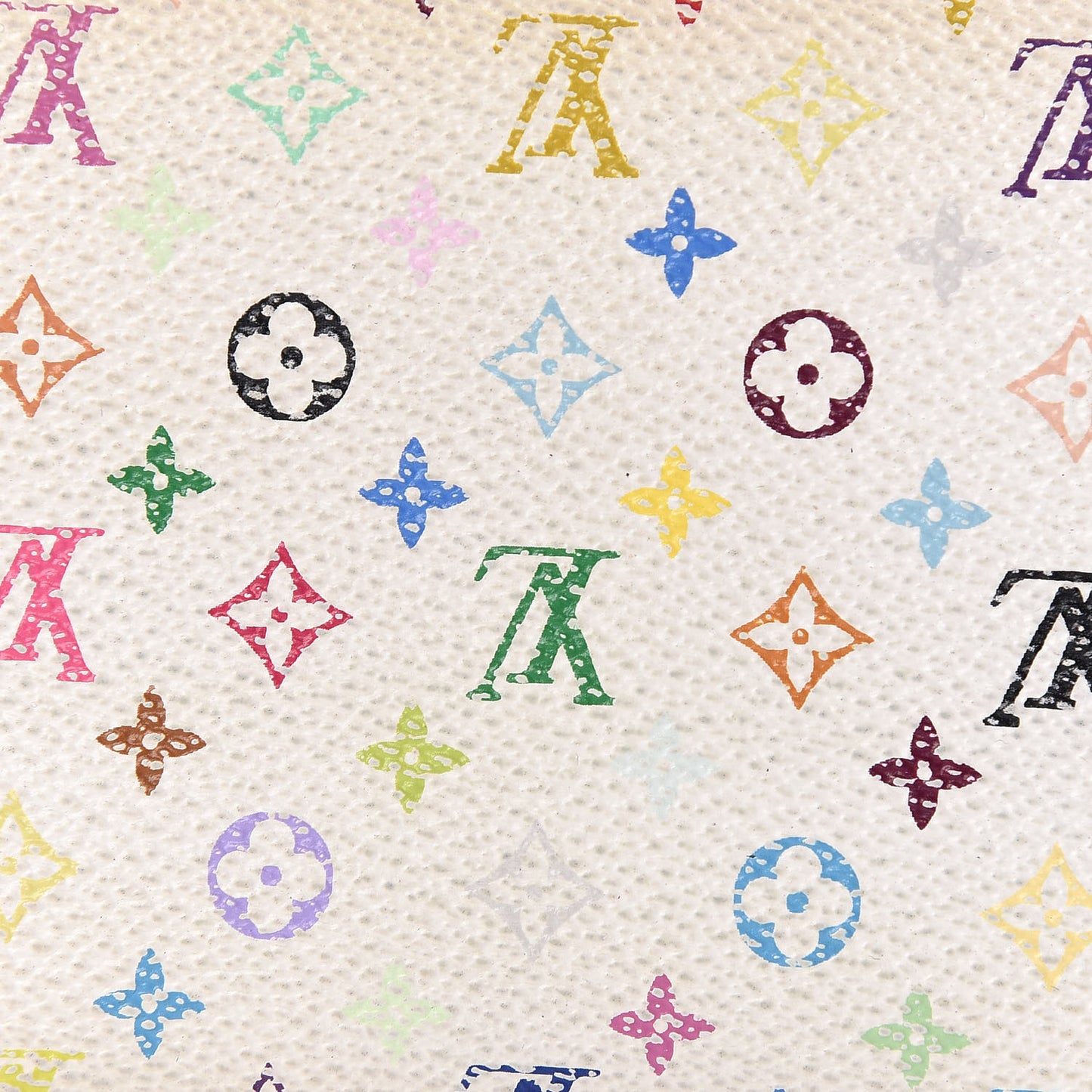 Monogram Multicolor Sarah Wallet White
