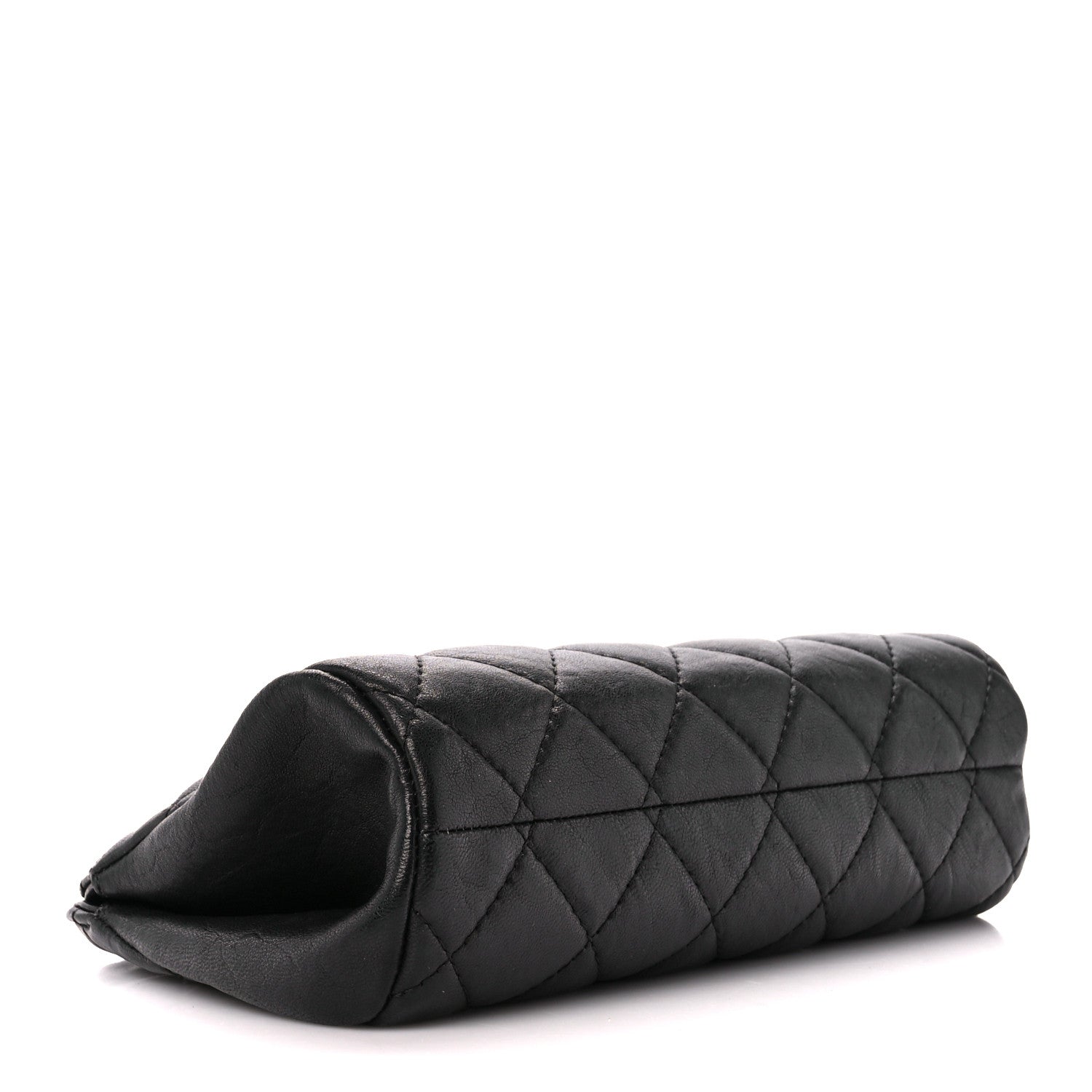 Chanel Lambskin Quilted Leo Lion Clutch Black 4 of 10