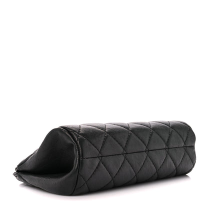 Chanel Lambskin Quilted Leo Lion Clutch Black 4 of 10