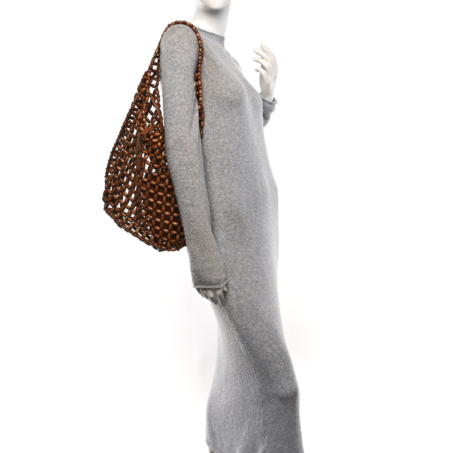 Wood Bead Large Le 5 A 7 Soft Hobo Light Wood