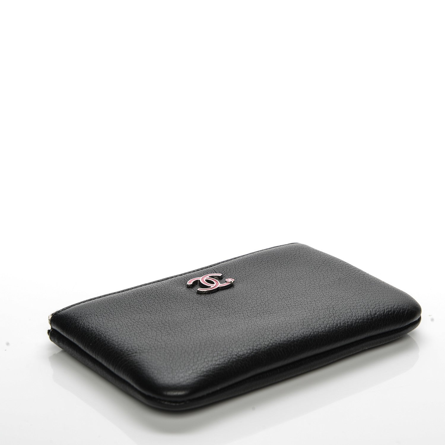 Chanel Goatskin Small Cosmetic Case Black 4 of 7