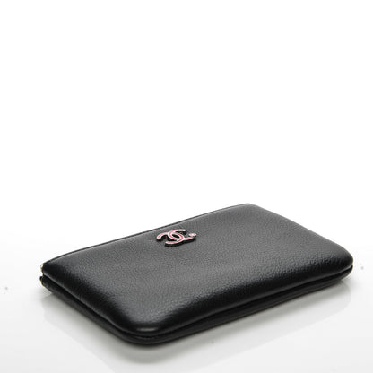 Chanel Goatskin Small Cosmetic Case Black 4 of 7