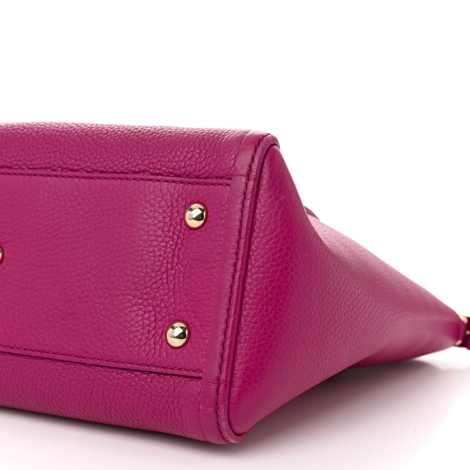 Gucci Pebbled Calfskin Small Soho Top Handle Bag Bright Bougainvillea 10 of 12
