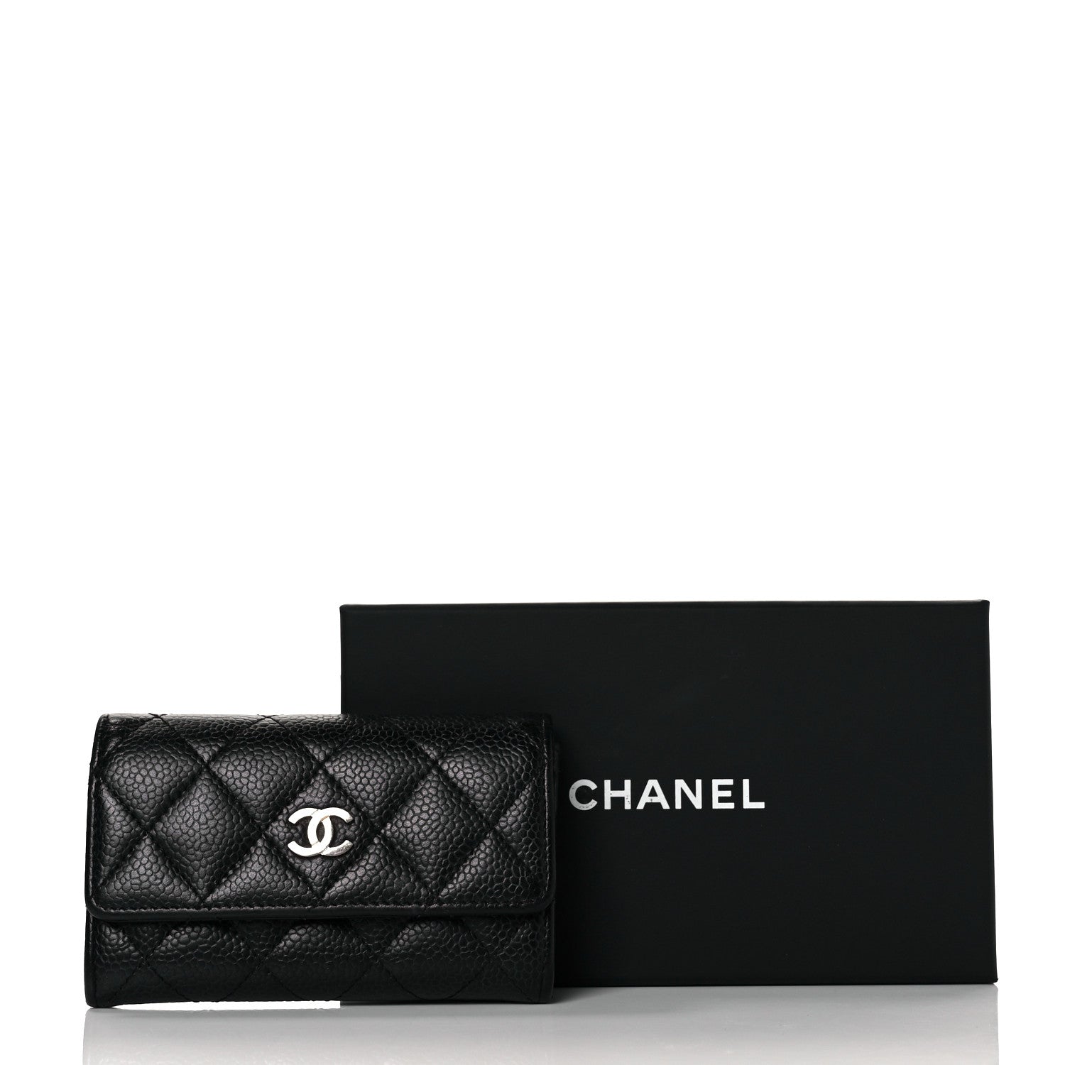 Chanel Caviar Quilted Flap Card Holder Black 9 of 9
