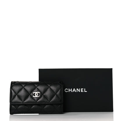 Chanel Caviar Quilted Flap Card Holder Black 9 of 9