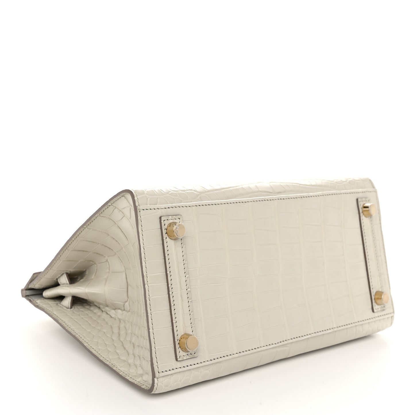 Matte Alligator Birkin Sellier 25 Beton
