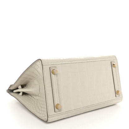 Hermes Matte Alligator Birkin Sellier 25 Beton 4 of 13