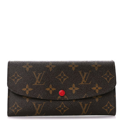 Louis Vuitton Monogram Emilie Wallet Rouge 1 of 13