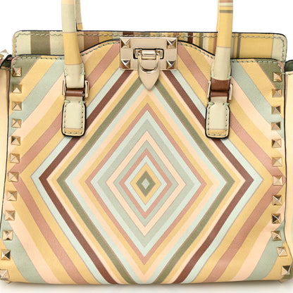 Valentino Garavani Vitello Native Couture 1975 Mini Rockstud Tote Multicolor 7 of 12
