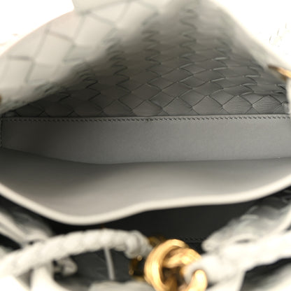 Bottega Veneta Nappa Intrecciato Small Andiamo Shoulder Bag Agate Grey 5 of 9