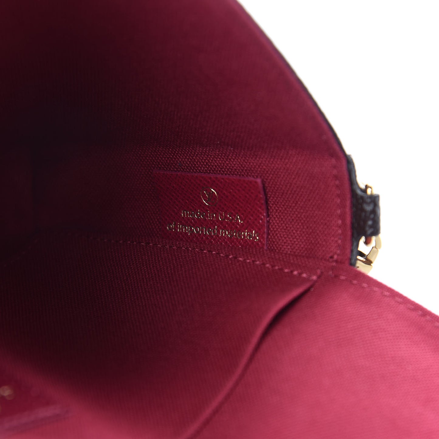 Monogram Pochette Felicie Chain Wallet Fuchsia