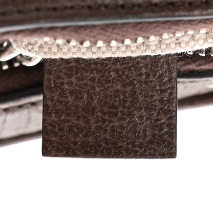Gucci GG Supreme Monogram Textured Calfskin Web Mini Attache Hobo Beige Ebony New Acero 7 of 11
