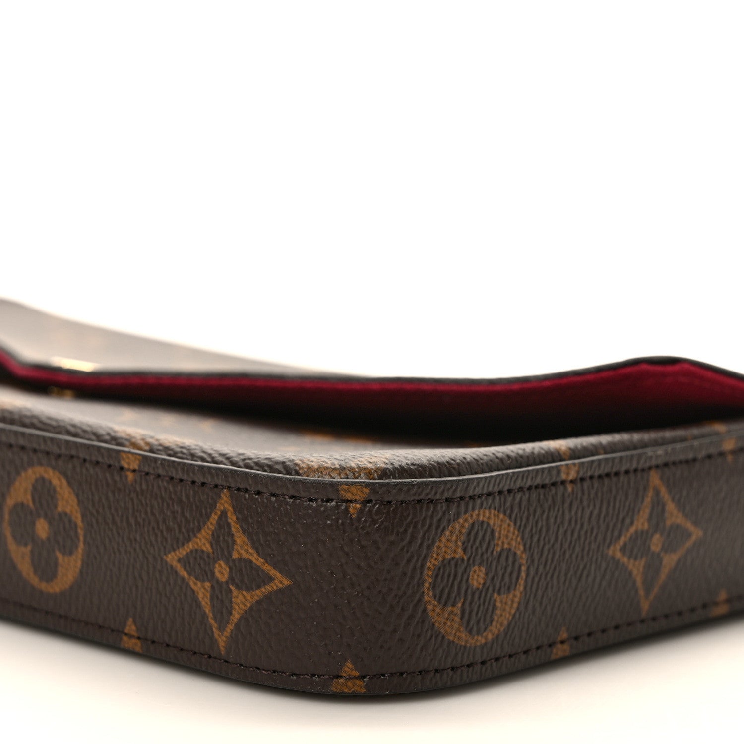 Louis Vuitton Monogram Pochette Felicie Chain Wallet Fuchsia 8 of 8