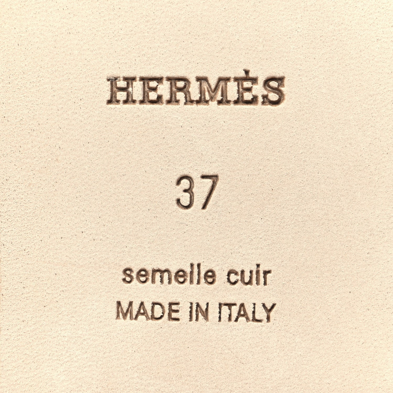 Hermes Box Calfskin Oran Sandals 37 White 7 of 9