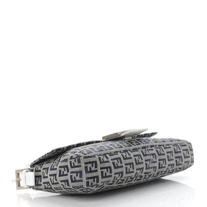 Fendi Zucchino Baguette Navy White 4 of 13
