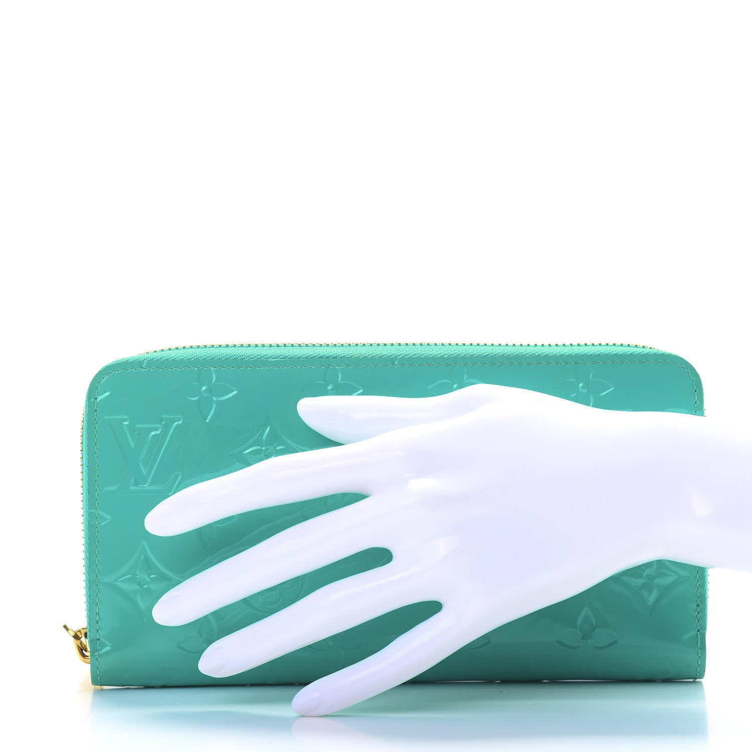 Louis Vuitton Vernis Zippy Wallet Bleu Lagon 2 of 9
