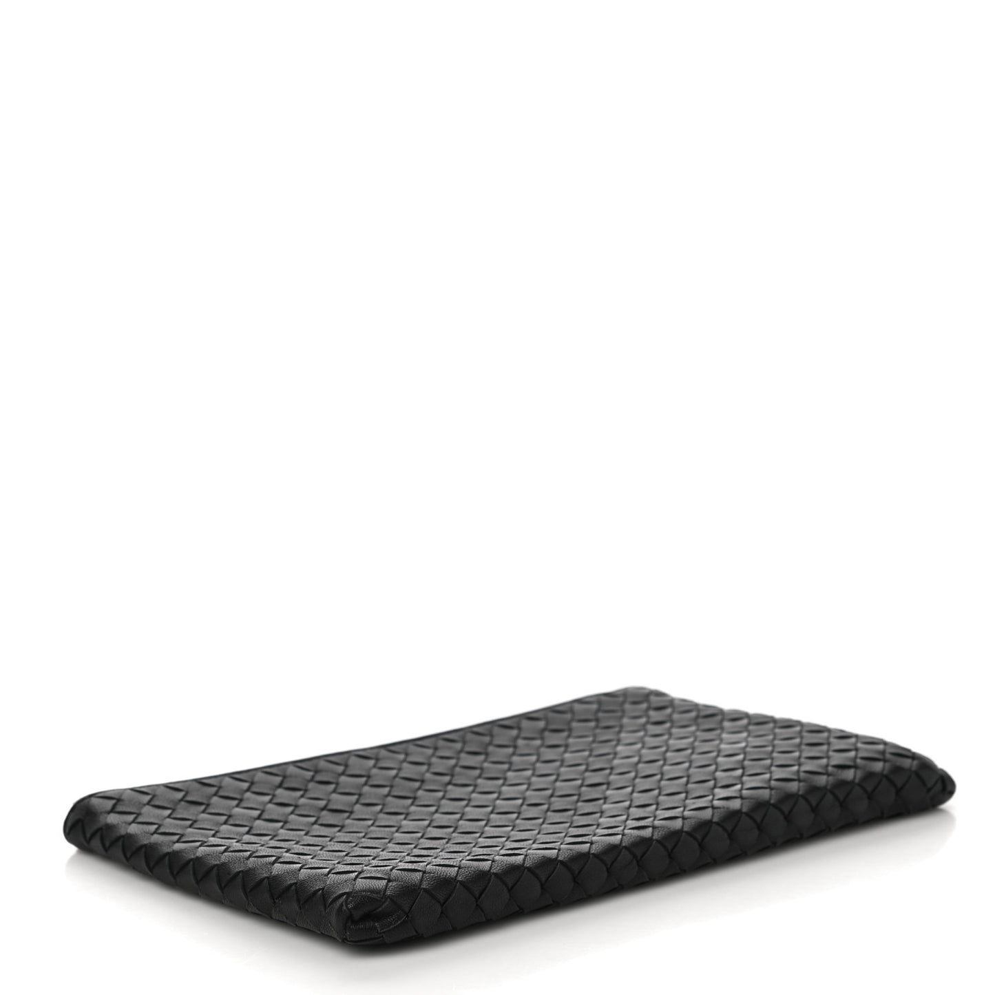 Nappa Intrecciato Medium Zip Pouch Black