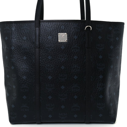 MCM Visetos Toni Shopper Tote Black 8 of 10