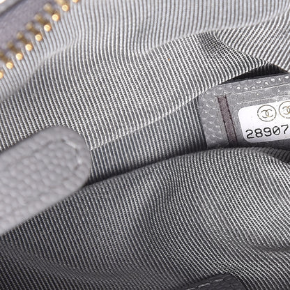 Chanel Caviar Quilted Small Cosmetic Case Grey 7 of 10