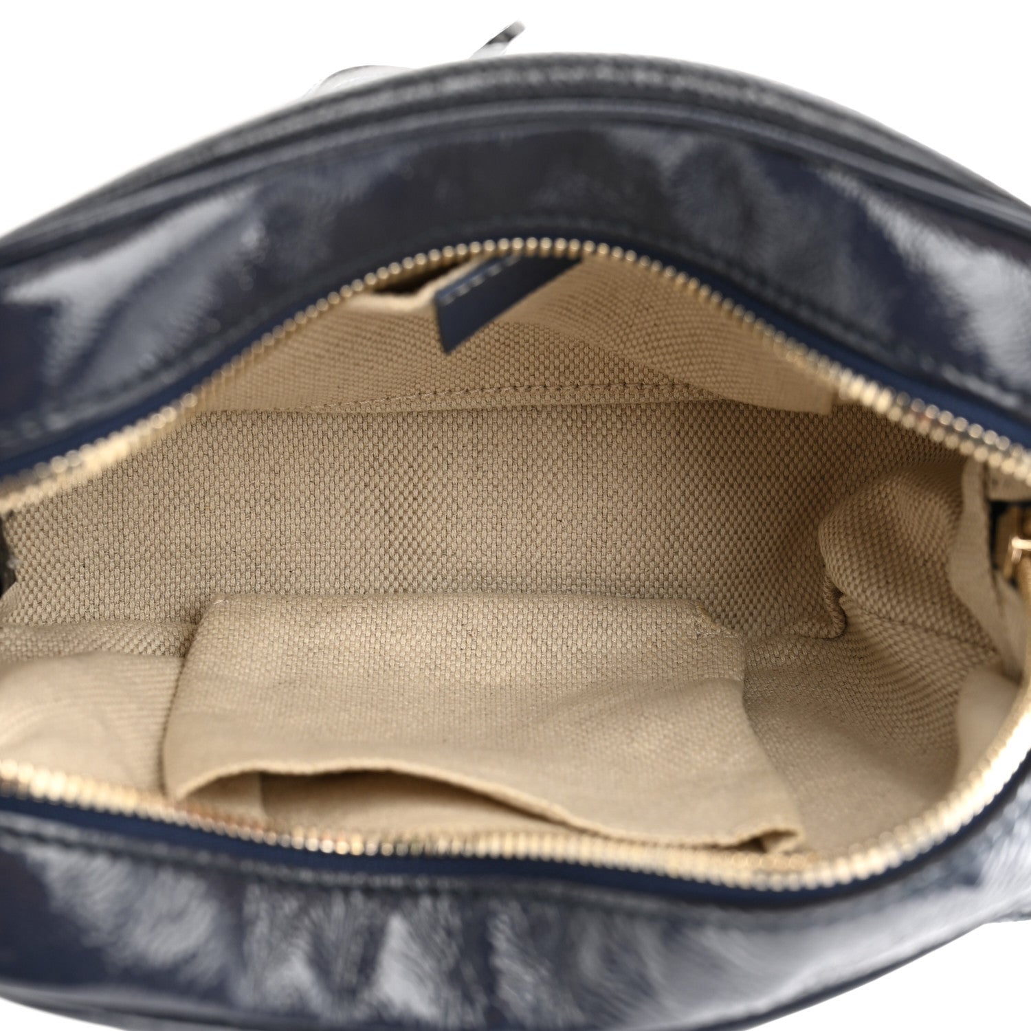 Gucci Vernice Naplack Small Soho Disco Bag Uniform Blue 5 of 11